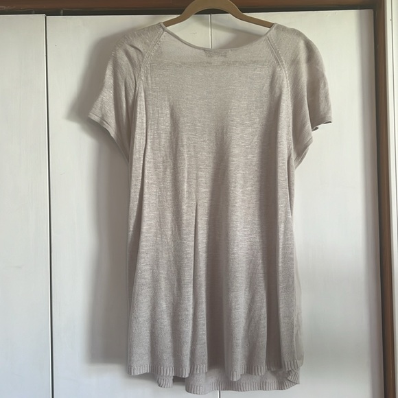 Coldwater Creek women’s size large short sleeve knit top - Picture 2 of 5